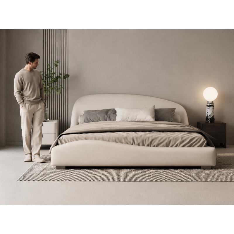 Bed, 160 cm, White - KM-EG171-19