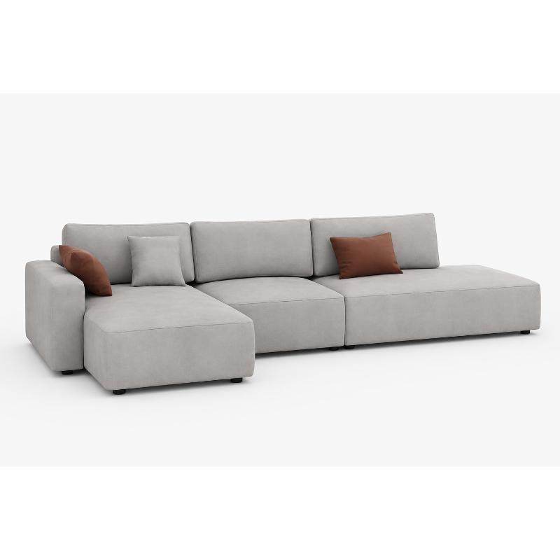 Corner Sofa, 300 cm, Light Grey - KM-EG152-52