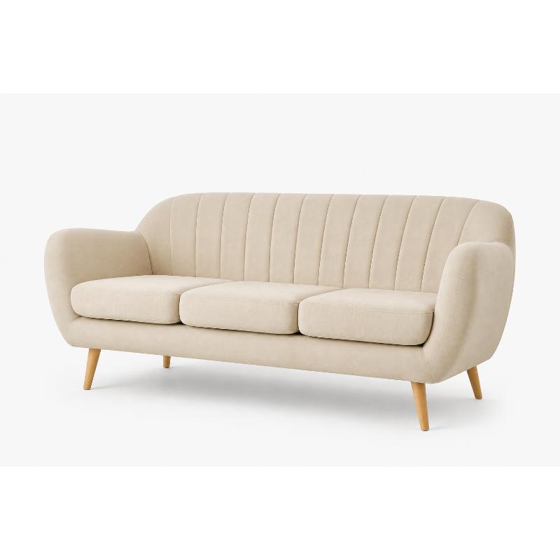 Sofa, 180 cm, Light beige - KM-EG152-30