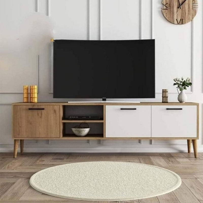 TV Unit , 180 cm, White/Beige - KM-EG80-405