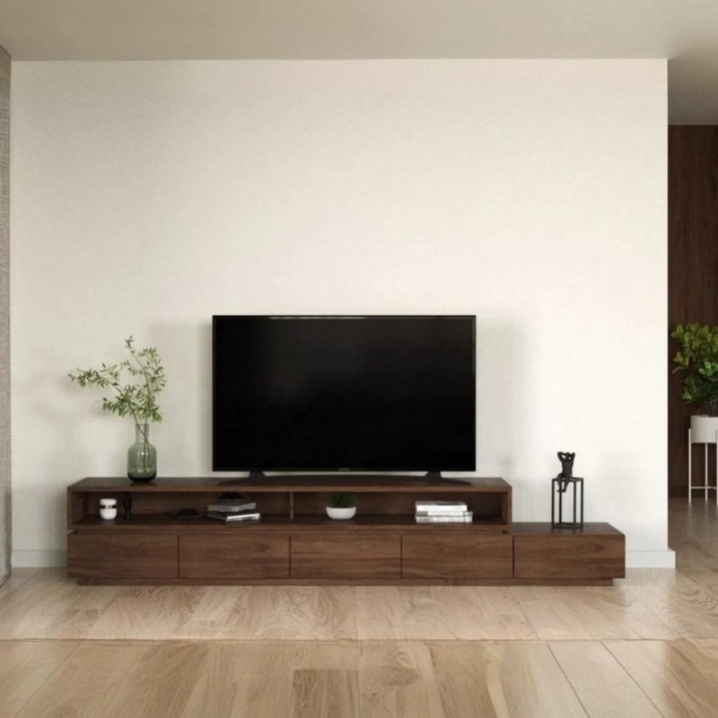 TV Unit , 200 cm, Brown - KM-EG80-409