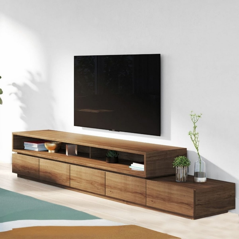 TV Unit , 200 cm, Brown - KM-EG80-411