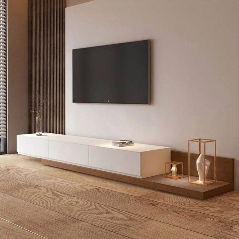 TV Unit , 200 cm, Black/Brown - KM-EG80-414