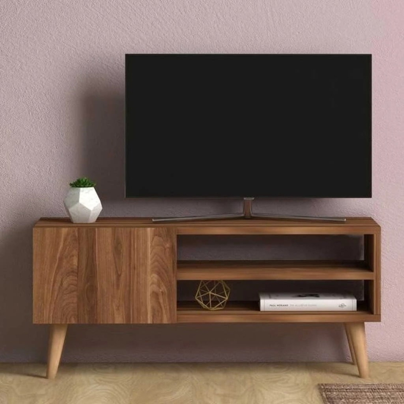 TV Unit , 90 cm, Brown - KM-EG80-418