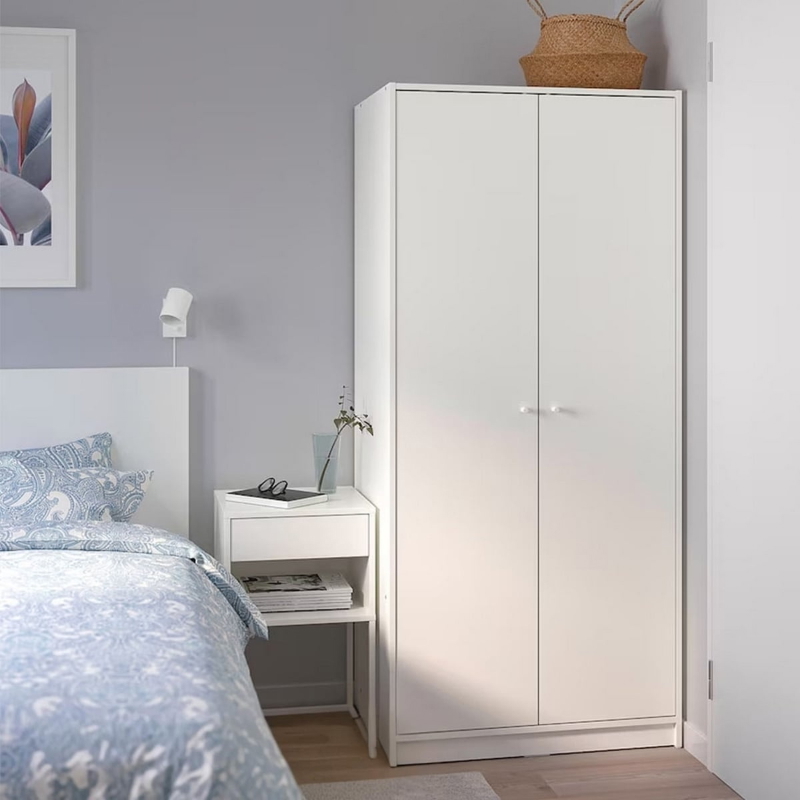 Wardrobe, 80 cm, Beige - KM-EG80-431