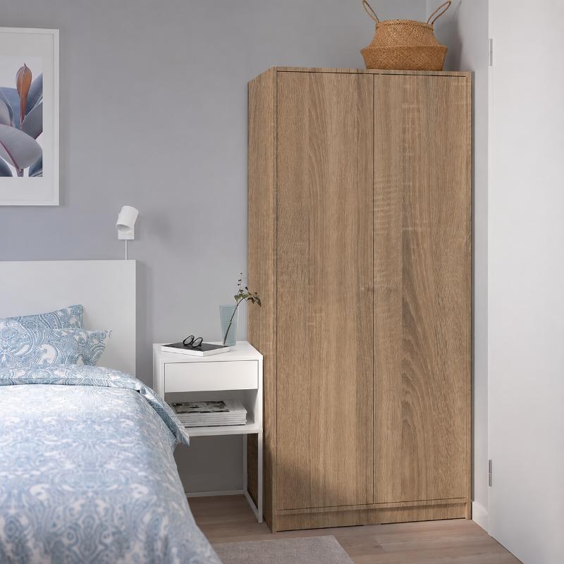 Wardrobe, 80 cm, Beige - KM-EG80-432