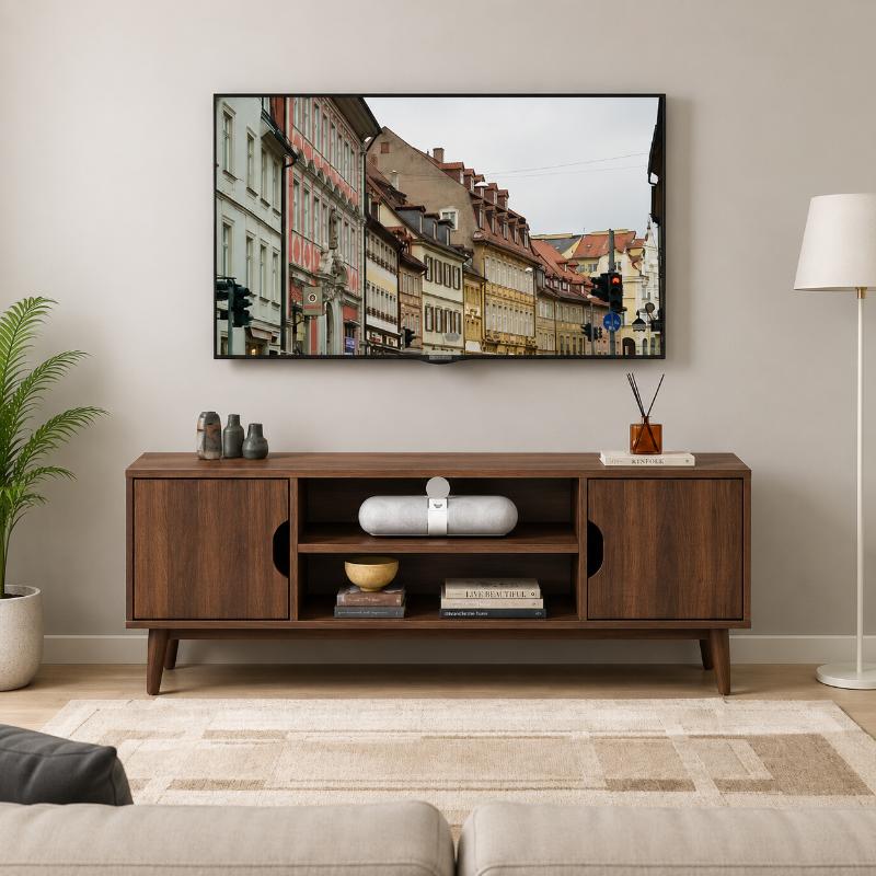 TV Unit , 120 cm, Brown - KM-EG80-427