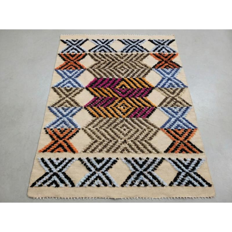 Kilim, wool floor mat, 200 × 150 cm, Multi Color - KM-EG175-560