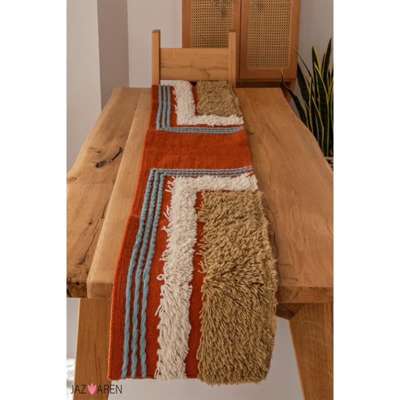 Wool Tablecloth, 200 × 50 cm, Multi Color - KM-EG175-514