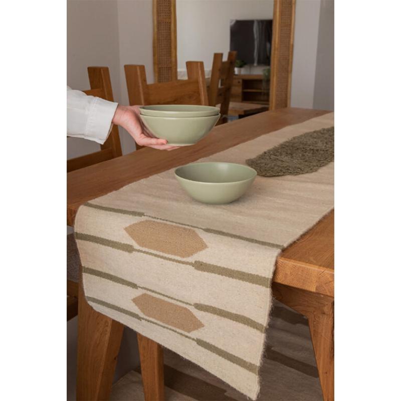 Wool Tablecloth, 200 × 50 cm, Multi Color - KM-EG175-513