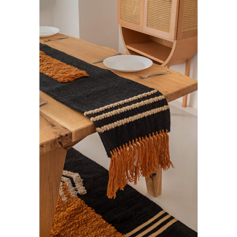 Wool Tablecloth, 200 × 50 cm, Multi Color - KM-EG175-512
