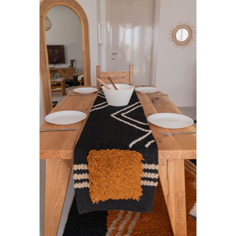 Wool Tablecloth, 200 × 50 cm, Multi Color - KM-EG175-511