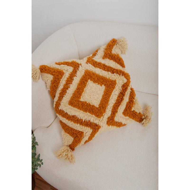 Wool Cushion, 50 × 50 cm, Multi Color - KM-EG175-510