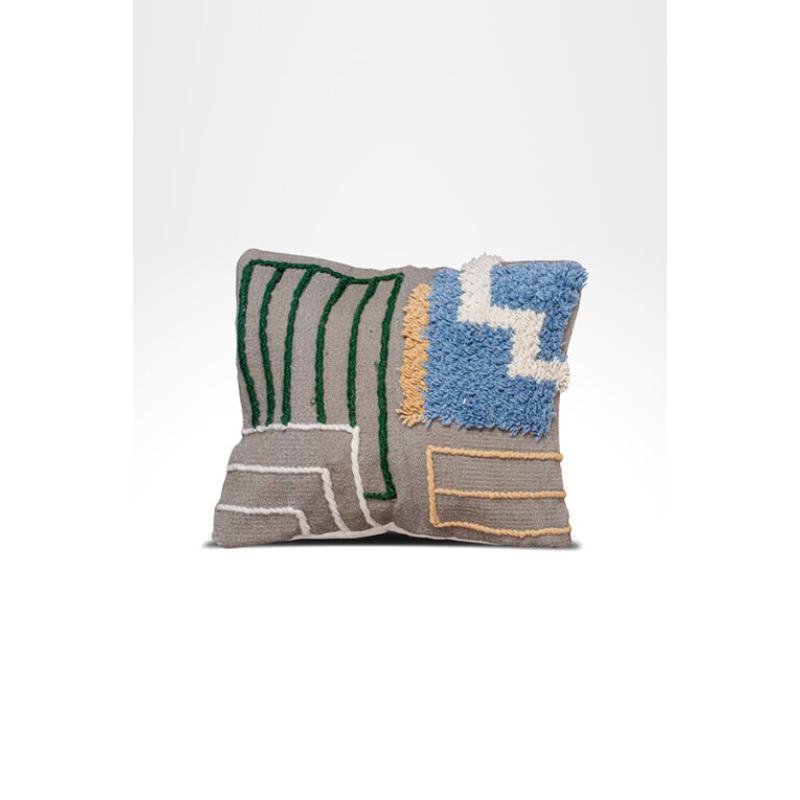 Wool Cushion, 50 × 50 cm, Multi Color - KM-EG175-507