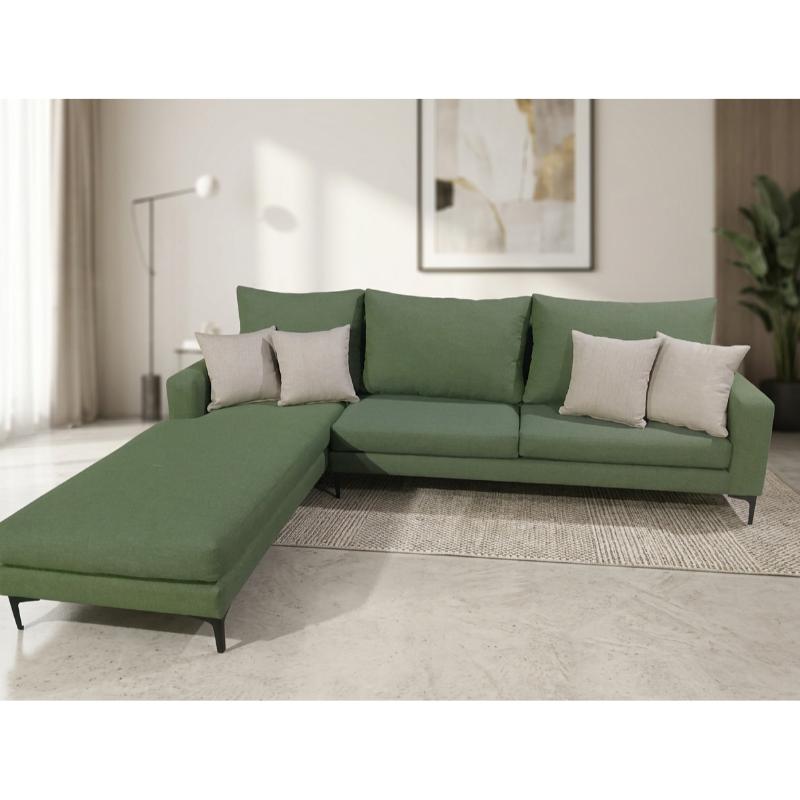 Corner Sofa, 280 cm, Green - KM-EG152-55