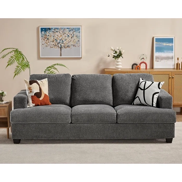 3 Seater Sofa, Multi Sizes, Dark Grey - KM-EG32-13