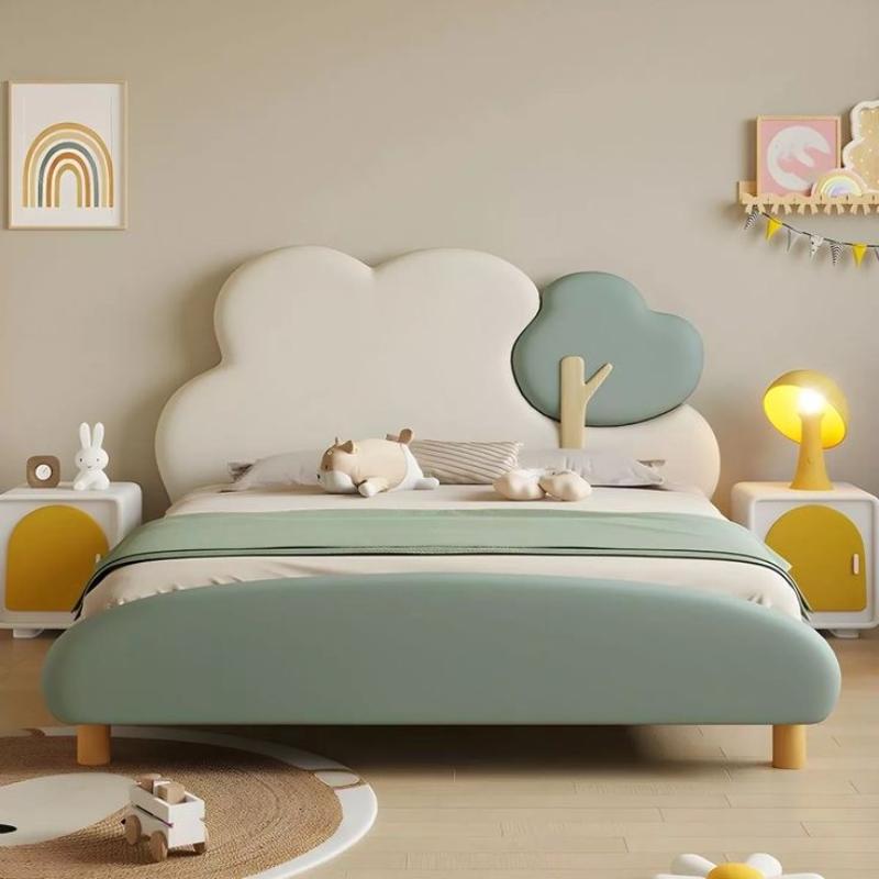 Cloud Kids Bed, 120 cm, MintGreen/Off-white - KM-EG118-82