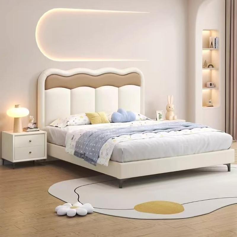 Wavy Kids Bed, 120 cm, Beige/Off-white - KM-EG118-84