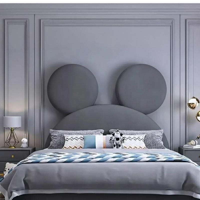 Mickey Kids Bed, 150 cm, Grey - KM-EG118-86