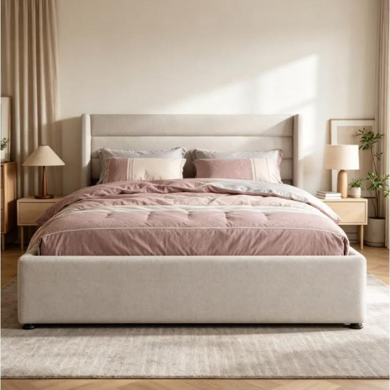 Bed, Multiple sizes, Off-White - KM-EG111-180