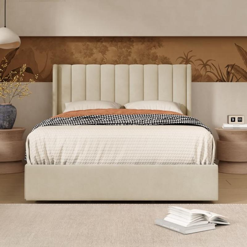 Bed, Multiple sizes, Beige - KM-EG111-181