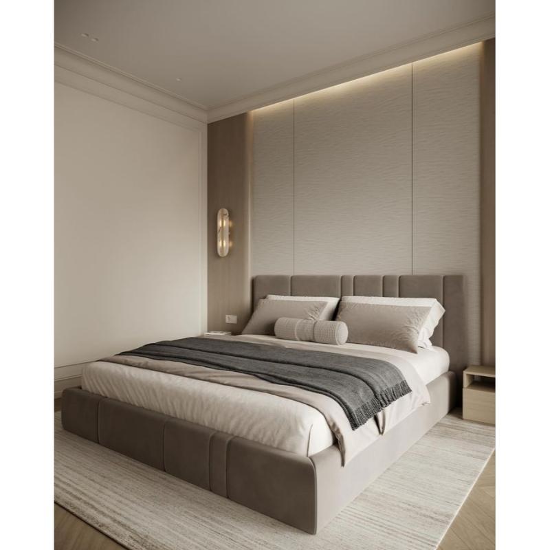 Bed, Multiple sizes, Beige - KM-EG111-197