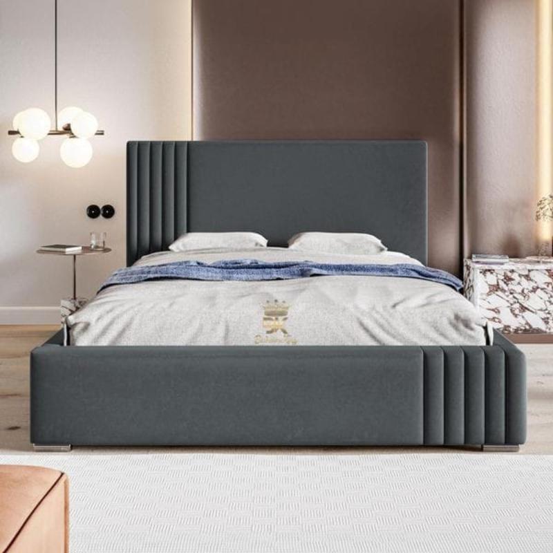 Bed, Multiple sizes, Dark Grey - KM-EG111-199