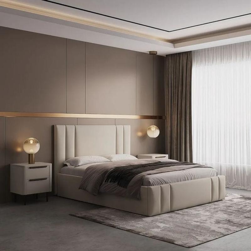 Bed, Multiple sizes, Beige - KM-EG111-201