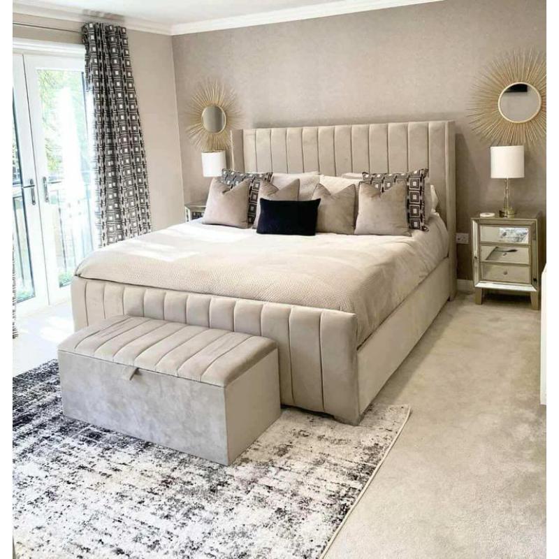 Bed, Multiple sizes, Beige - KM-EG111-203