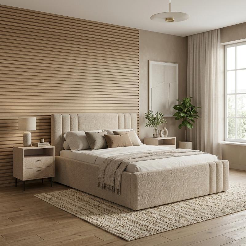 Bed, Multiple sizes, Beige - KM-EG111-206
